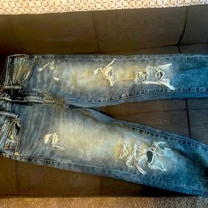 american eagle jeans, worn maybe 3 times if that, 28x28 is the size.